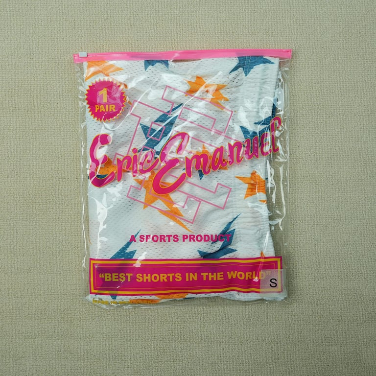 Eric Emanuel x BAPE Miami Basic Short White Teal Orange - 3