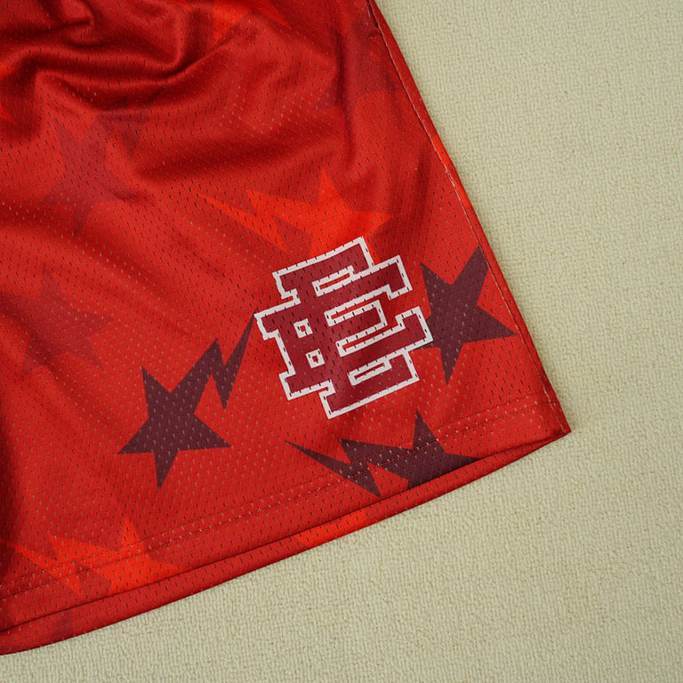 Eric Emanuel x BAPE EE Basic Short Red - 6