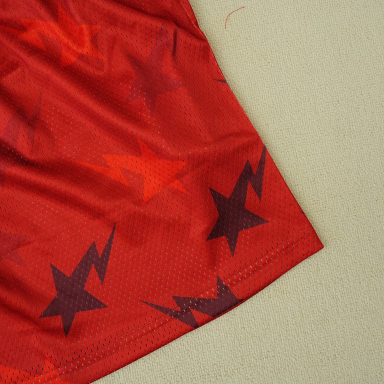 Eric Emanuel x BAPE EE Basic Short Red - 7