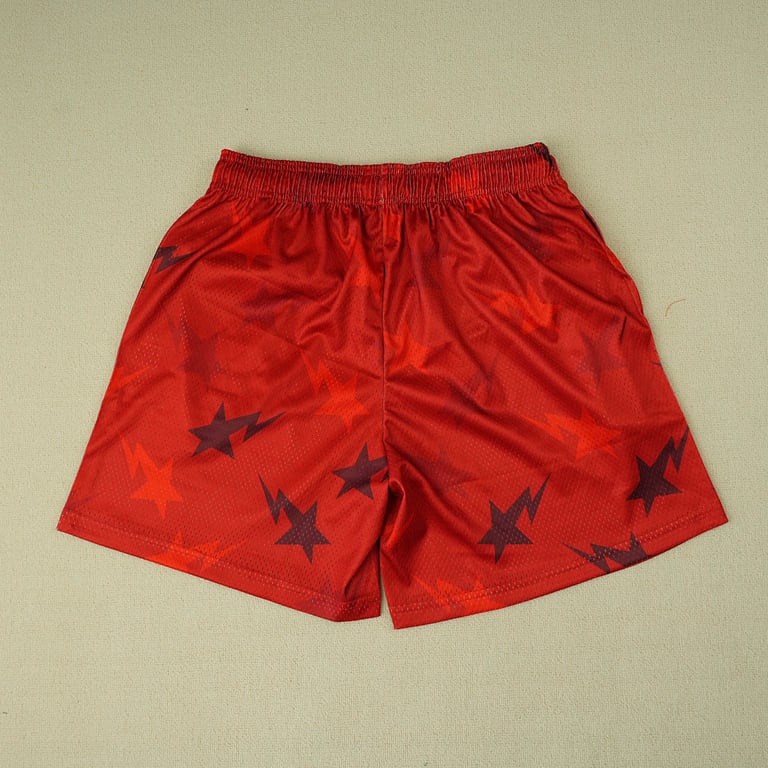 Eric Emanuel x BAPE EE Basic Short Red - 8