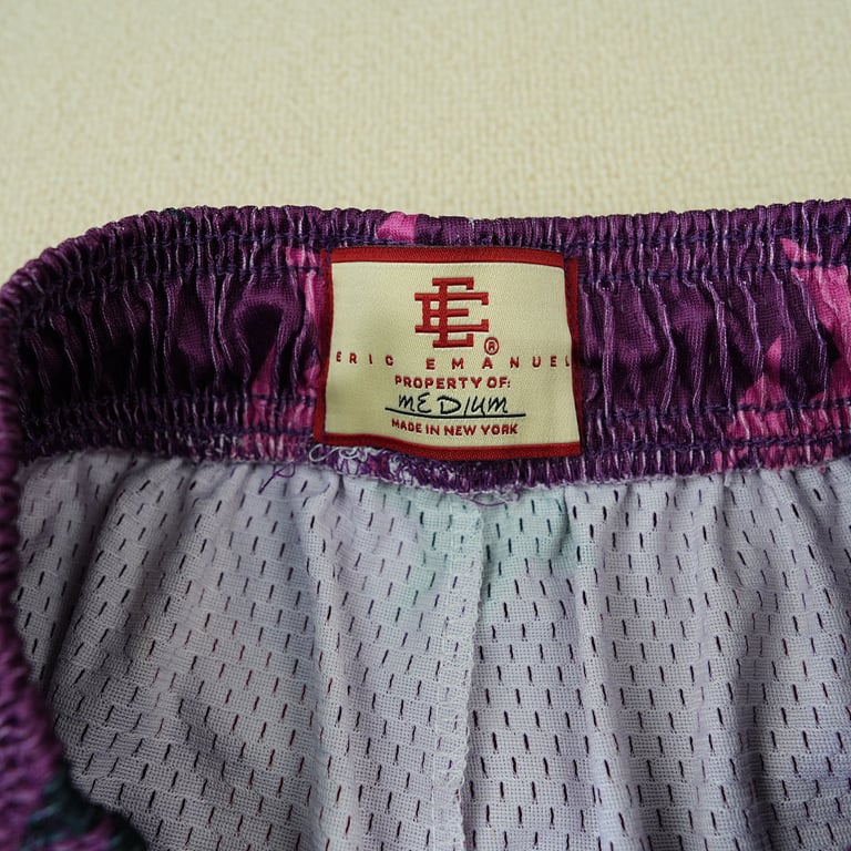 Eric Emanuel x BAPE Miami Basic Short Purple/Pink/Black - 13