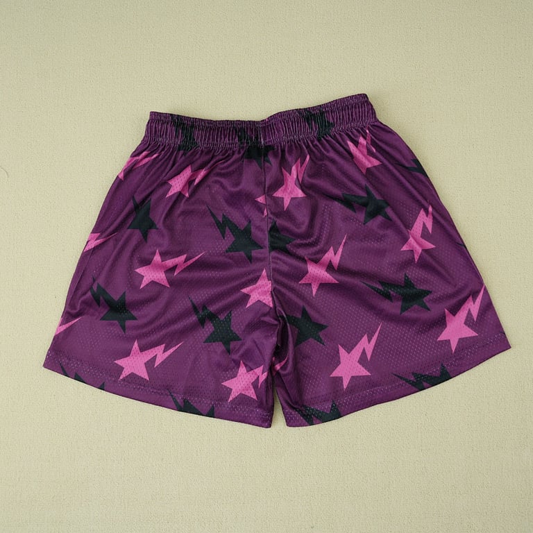 Eric Emanuel x BAPE Miami Basic Short Purple/Pink/Black - 15