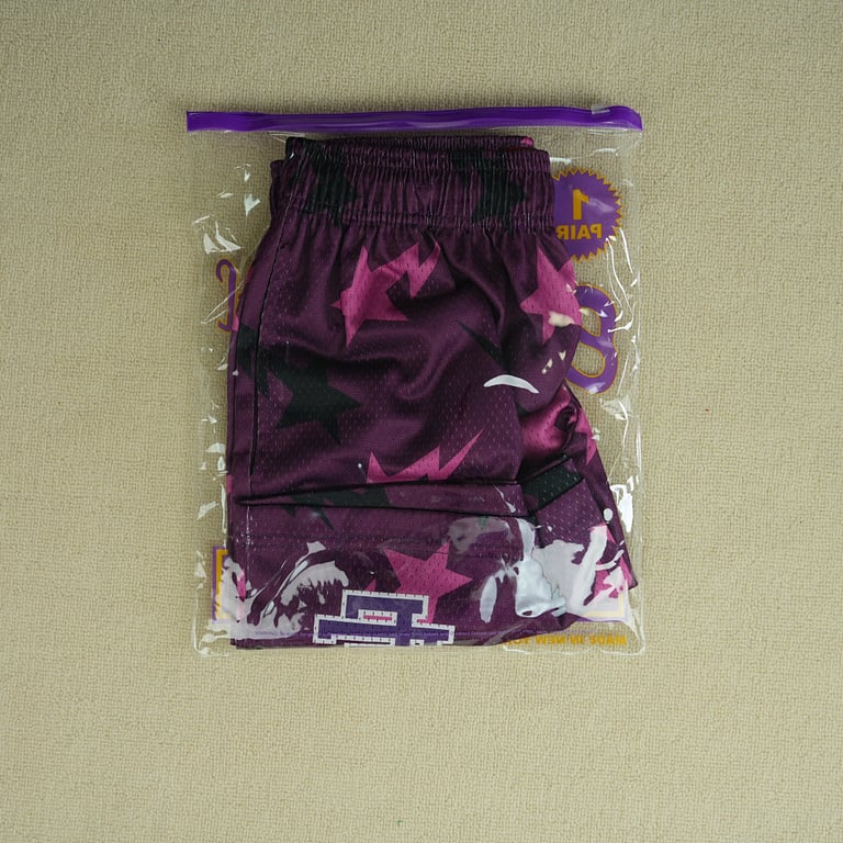 Eric Emanuel x BAPE Miami Basic Short Purple/Pink/Black - 5
