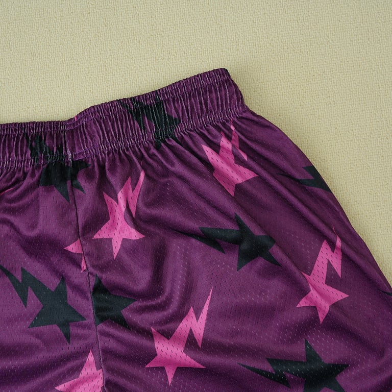 Eric Emanuel x BAPE Miami Basic Short Purple/Pink/Black - 7