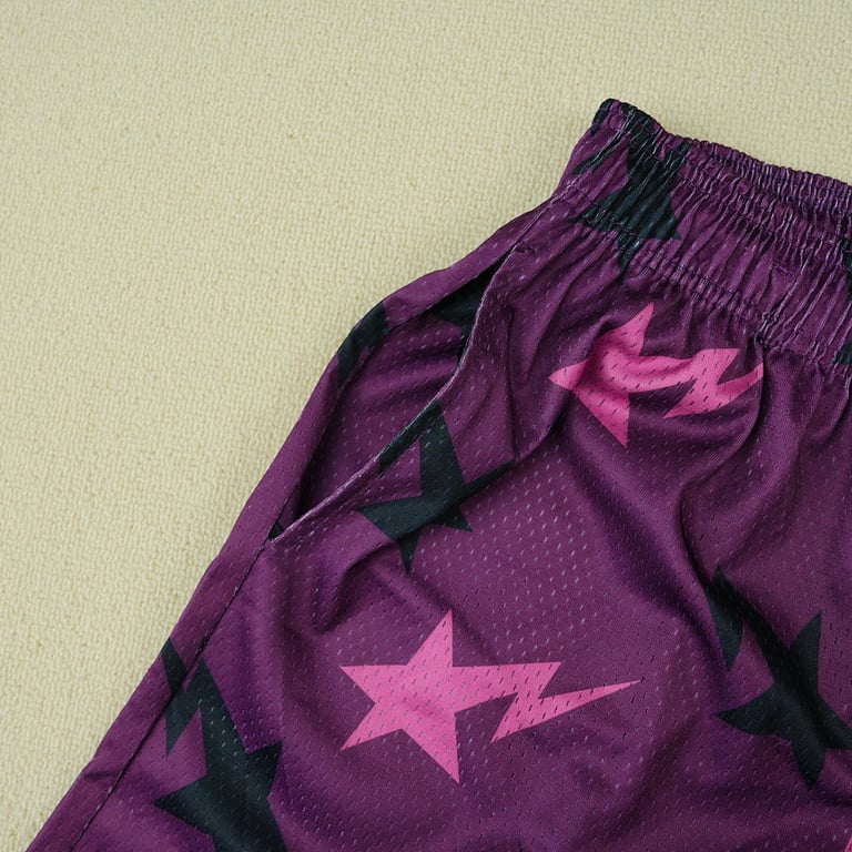 Eric Emanuel x BAPE Miami Basic Short Purple/Pink/Black - 8