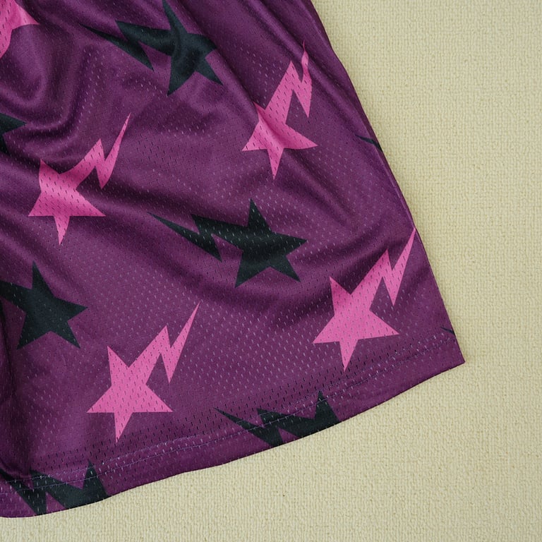 Eric Emanuel x BAPE Miami Basic Short Purple/Pink/Black - 9