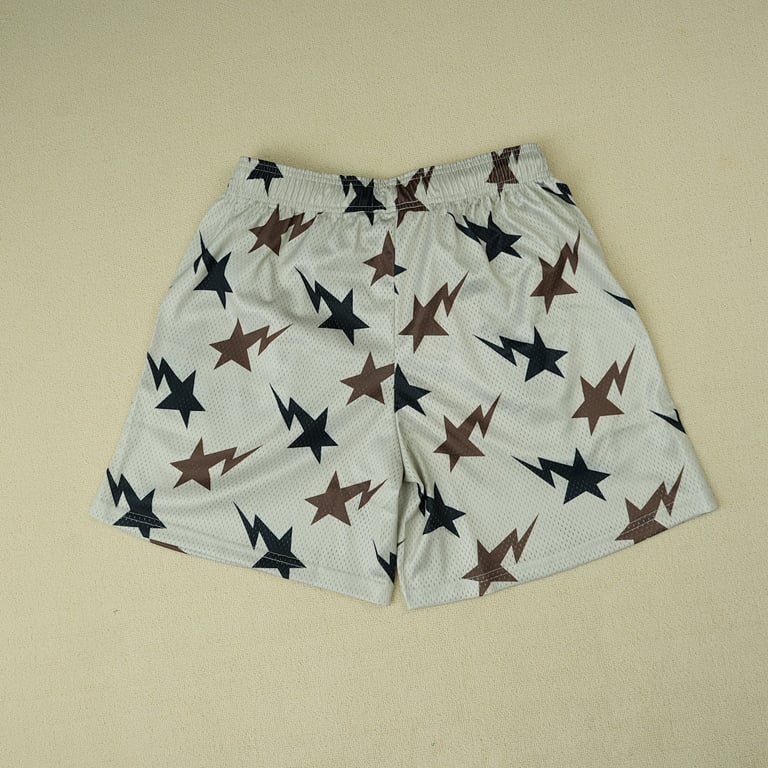 Eric Emanuel x BAPE EE Basic Short Cream/Brown/Navy - 13