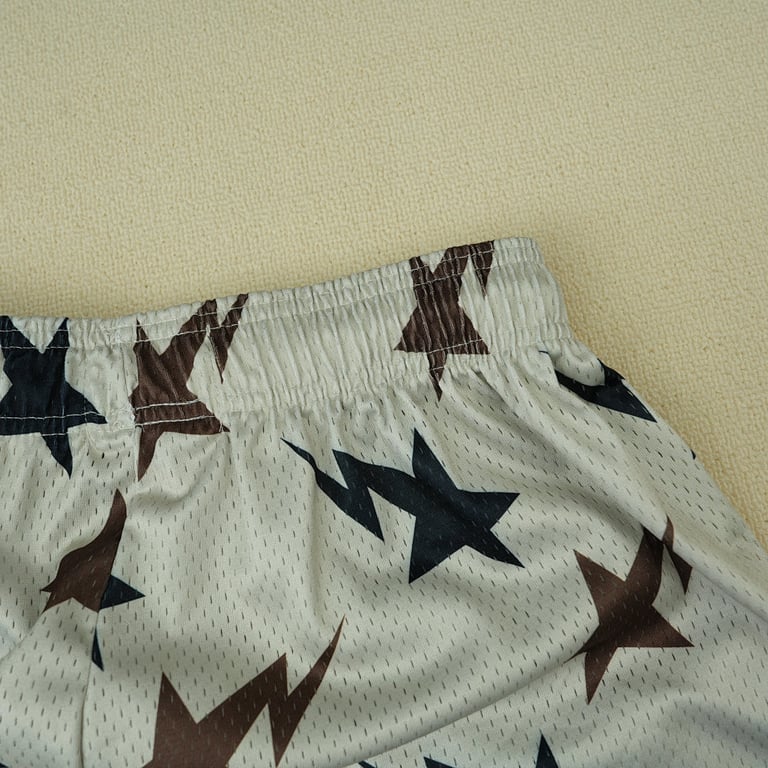 Eric Emanuel x BAPE EE Basic Short Cream/Brown/Navy - 14