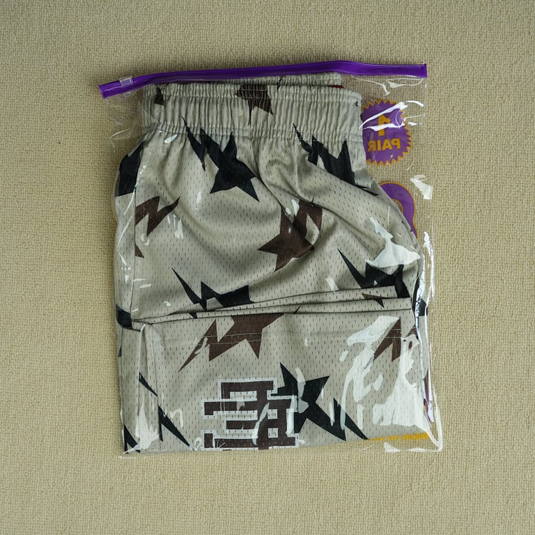 Eric Emanuel x BAPE EE Basic Short Cream/Brown/Navy - 5