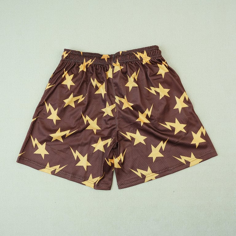 Eric Emanuel x BAPE Miami Basic Short Brown/Yellow - 13