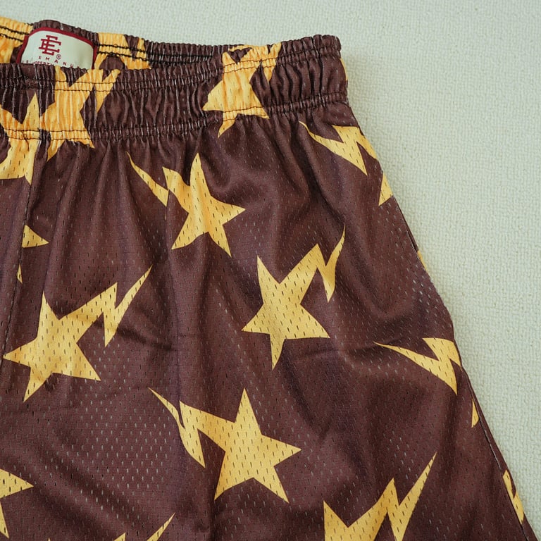 Eric Emanuel x BAPE Miami Basic Short Brown/Yellow - 16
