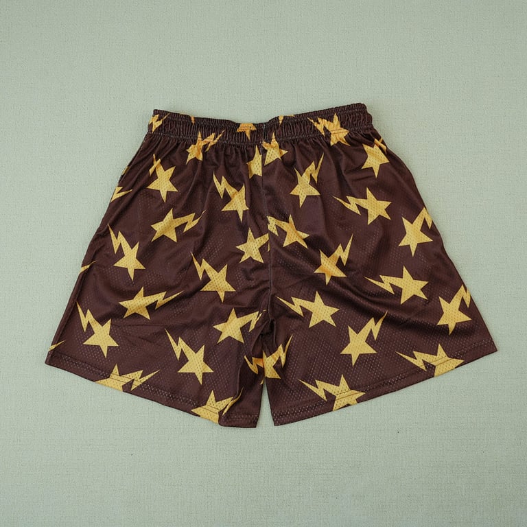 Eric Emanuel x BAPE Miami Basic Short Brown/Yellow - 17