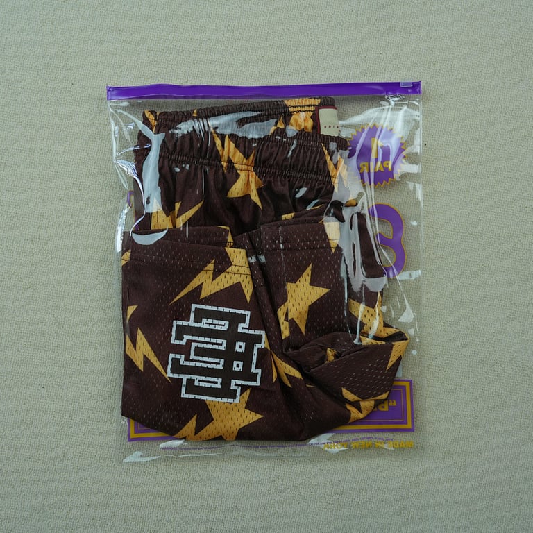 Eric Emanuel x BAPE Miami Basic Short Brown/Yellow - 3