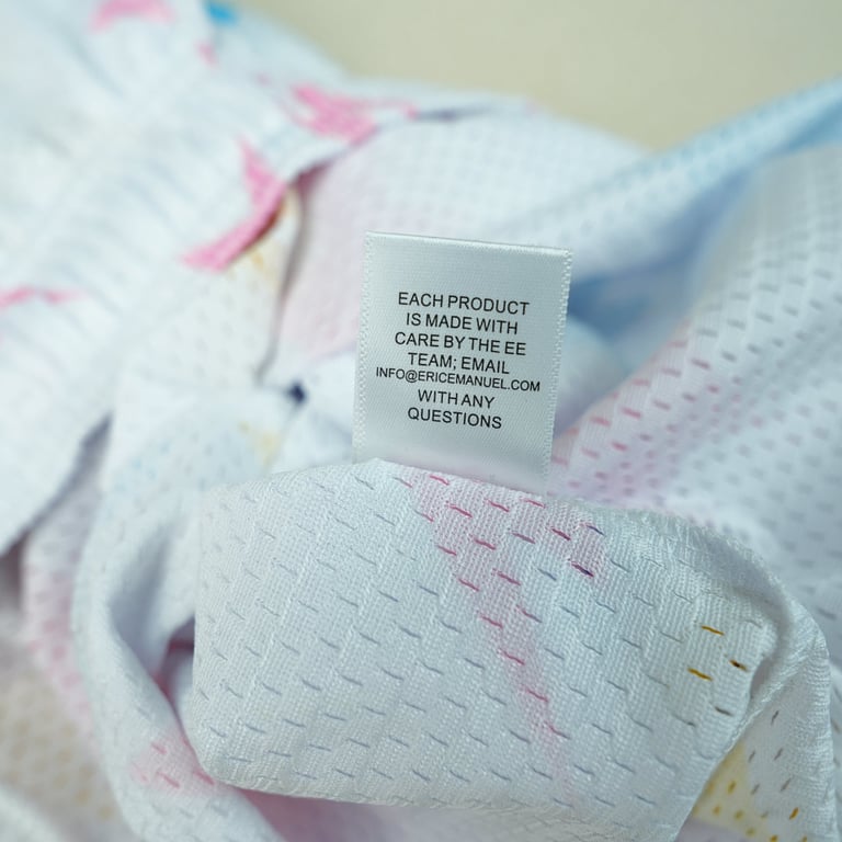 Eric Emanuel x BAPE EE Basic Short White/Yellow/Blue/Pink - 12