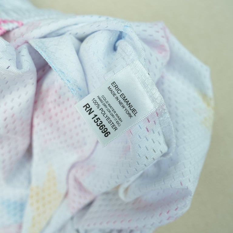 Eric Emanuel x BAPE EE Basic Short White/Yellow/Blue/Pink - 13
