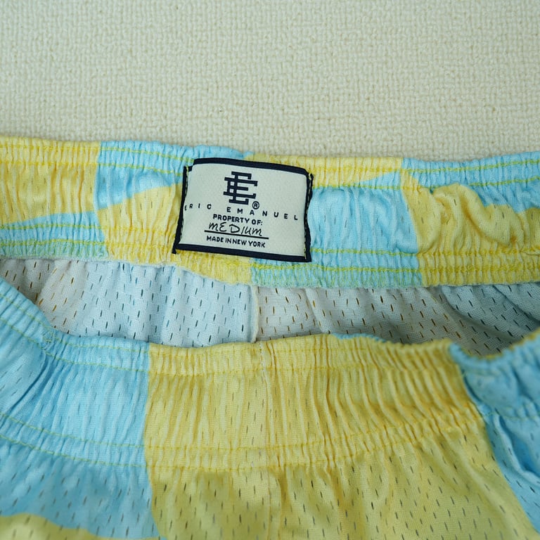 Eric Emanuel EE Basic Short Blue Yellow Wavy Flag - 12
