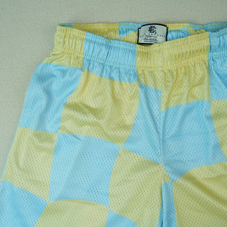 Eric Emanuel EE Basic Short Blue Yellow Wavy Flag - 14
