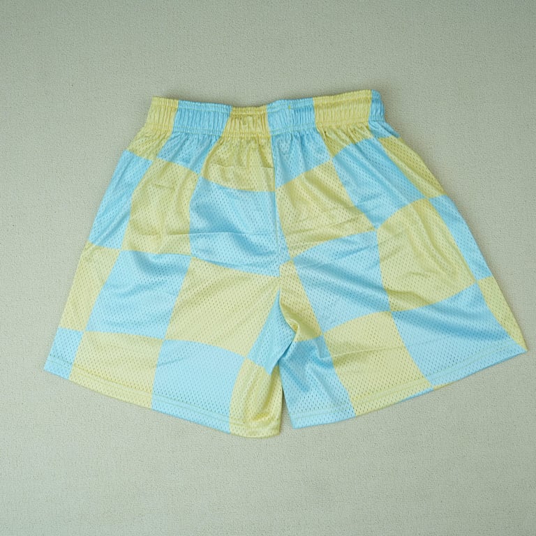 Eric Emanuel EE Basic Short Blue Yellow Wavy Flag - 16