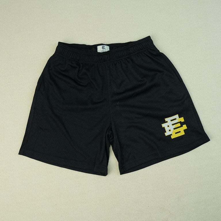 Eric Emanuel EE Basic Short Black White Yellow Split - 5