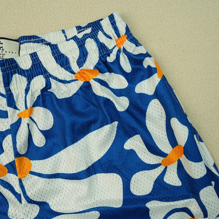 Eric Emanuel EE Basic Short Blue Daisies/Yellow - 10