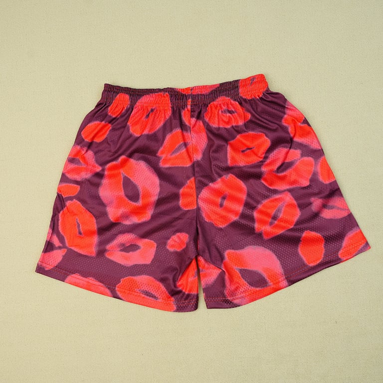 Eric Emanuel EE Valentines Day Kiss Shorts Purple - 15