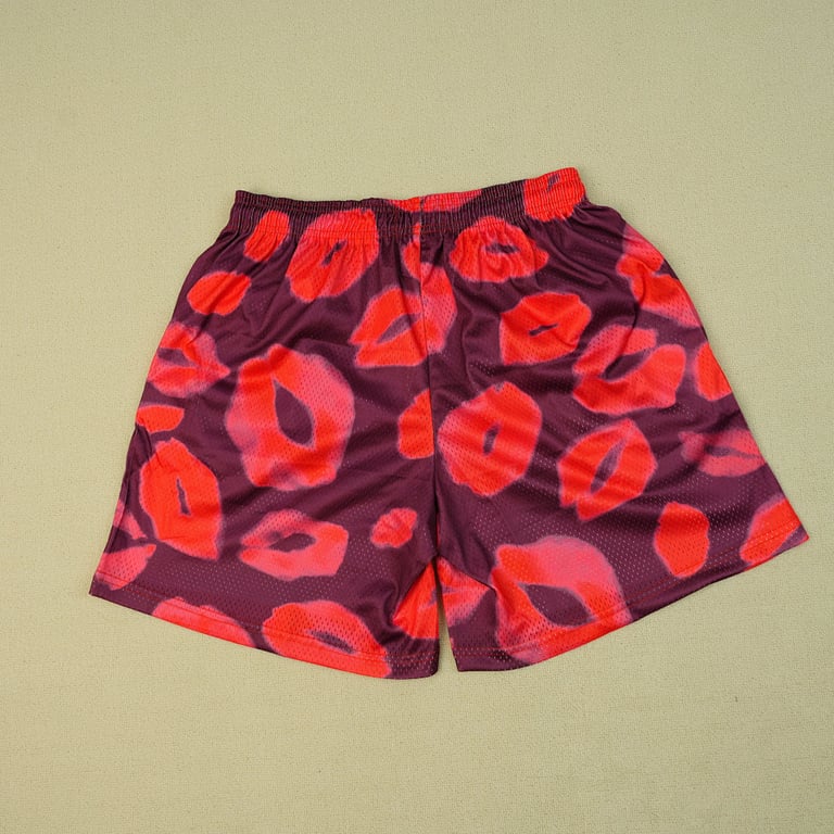 Eric Emanuel EE Valentines Day Kiss Shorts Purple - 16