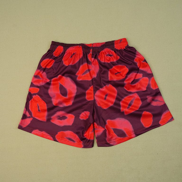 Eric Emanuel EE Valentines Day Kiss Shorts Purple - 17