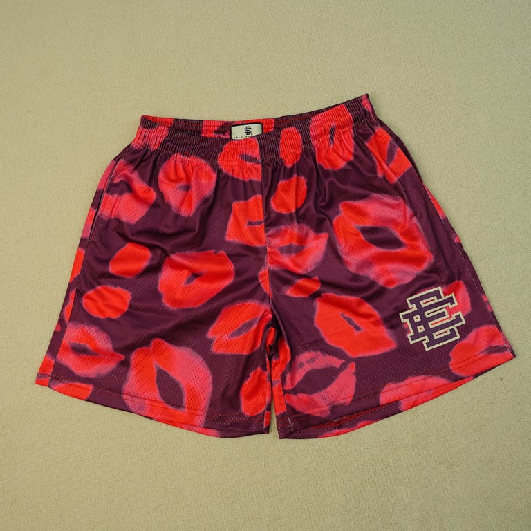 Eric Emanuel EE Valentines Day Kiss Shorts Purple - 6