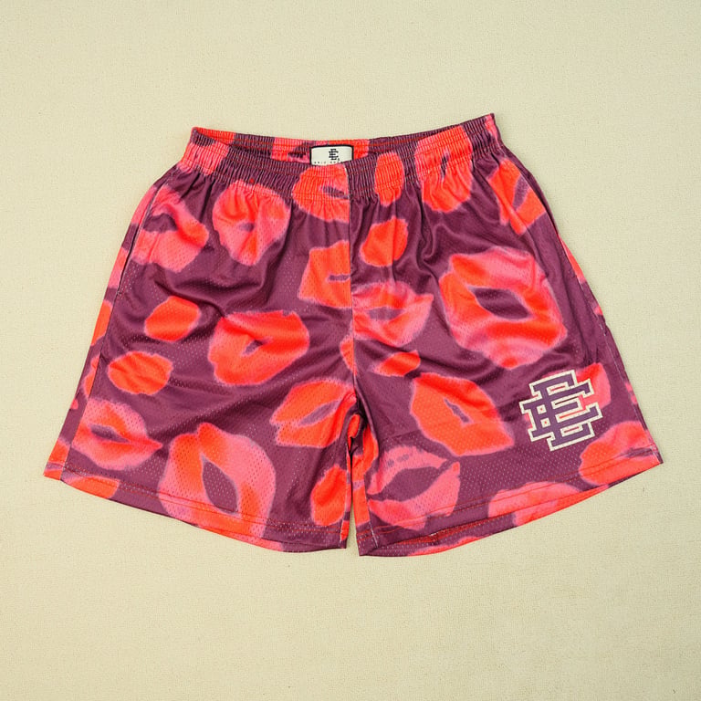 Eric Emanuel EE Valentines Day Kiss Shorts Purple - 7