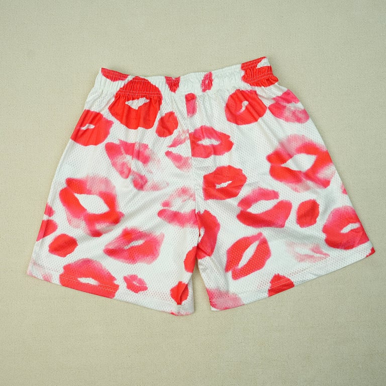 Eric Emanuel EE Valentines Day Kiss Shorts White - 17