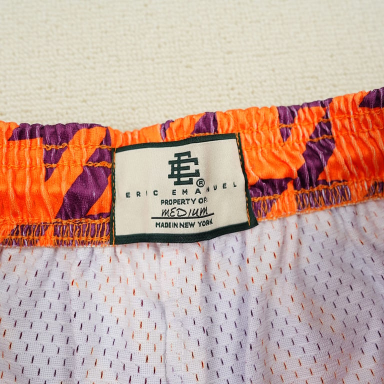 Eric Emanuel EE Basic Short Orange/Purple Houndstooth - 6