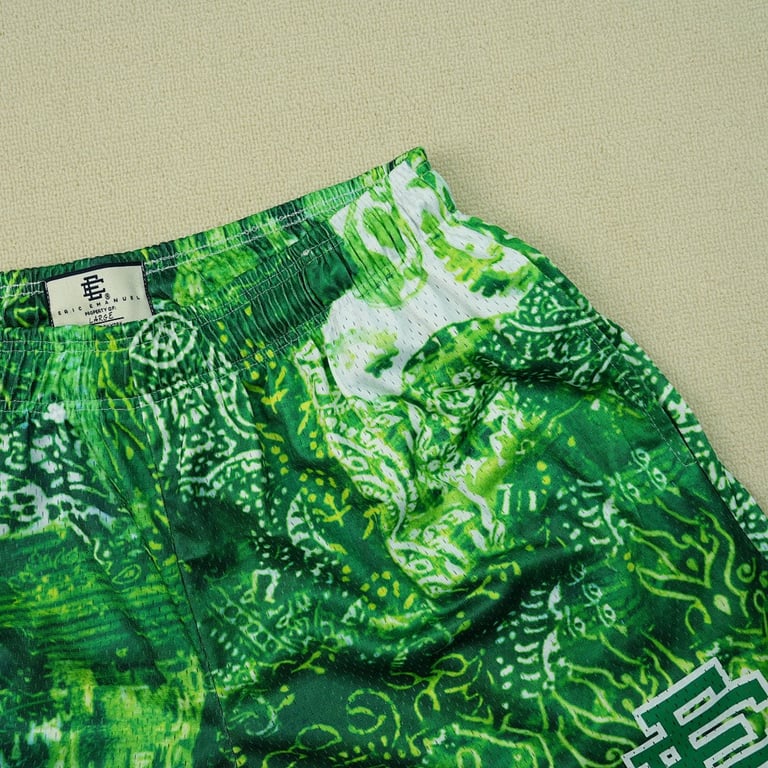 Eric Emanuel EE Basic Short Neon Green Paisley - 13