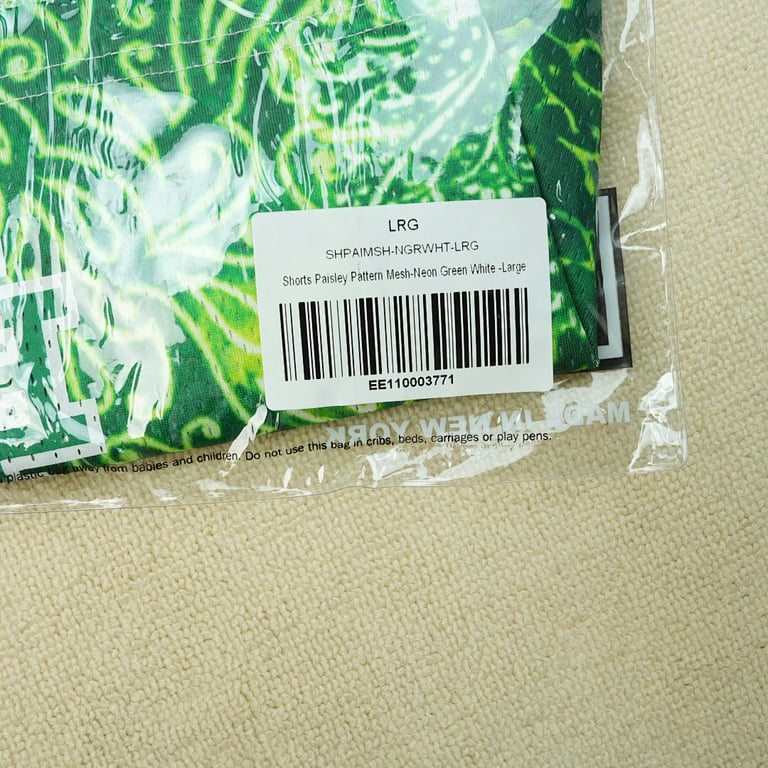 Eric Emanuel EE Basic Short Neon Green Paisley - 6
