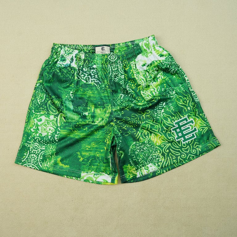 Eric Emanuel EE Basic Short Neon Green Paisley - 7