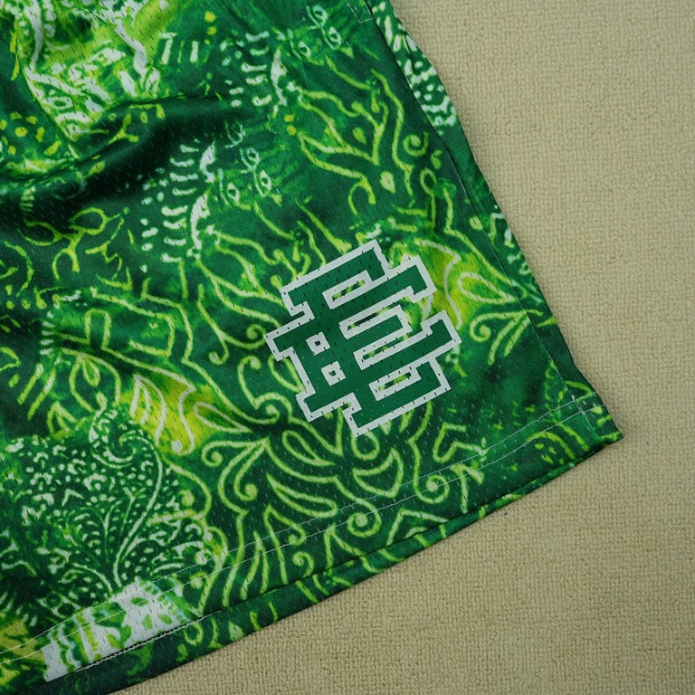 Eric Emanuel EE Basic Short Neon Green Paisley - 8