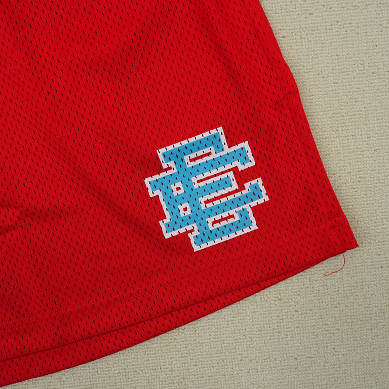 Eric Emanuel EE Basic Shorts Red/Aqua - 4