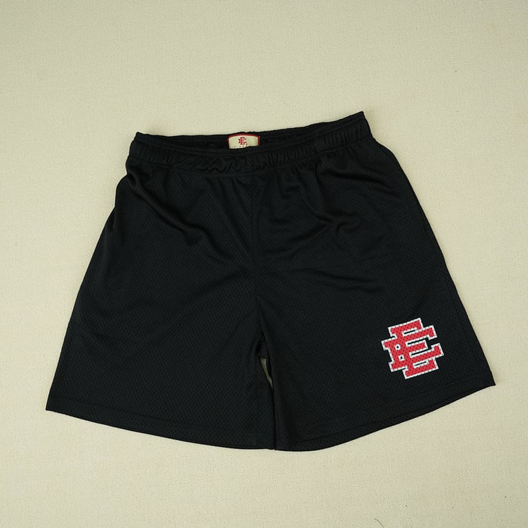 Eric Emanuel EE Basic Short (FW21) Black Varsity Red - 7