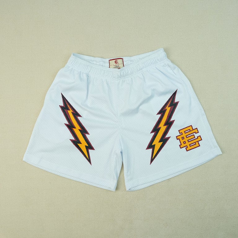 Eric Emanuel EE Basic Lightning Shorts White - 5