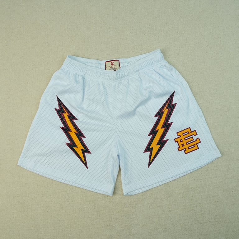 Eric Emanuel EE Basic Lightning Shorts White - 6