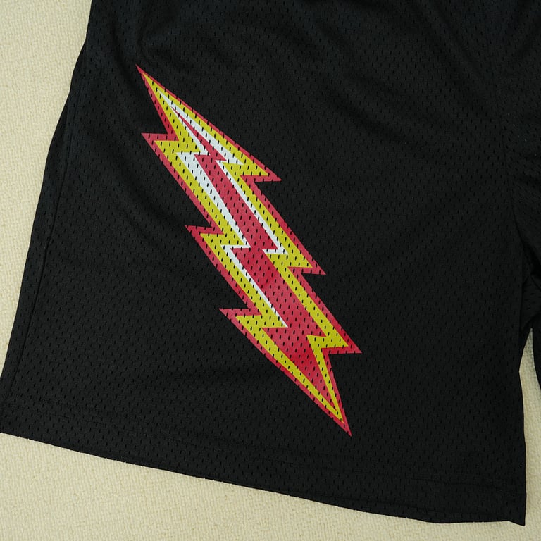 Eric Emanuel EE Basic Lightning Bolt Short Black/Yellow/Red - 10