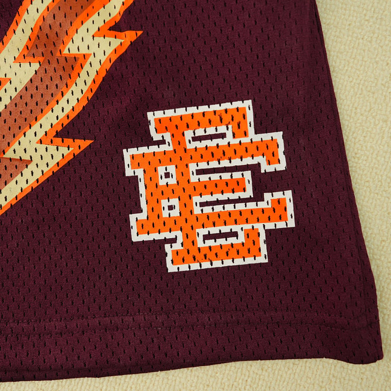 Eric Emanuel EE Basic Lightning Bolt Short Maroon/Orange/Bone - 10