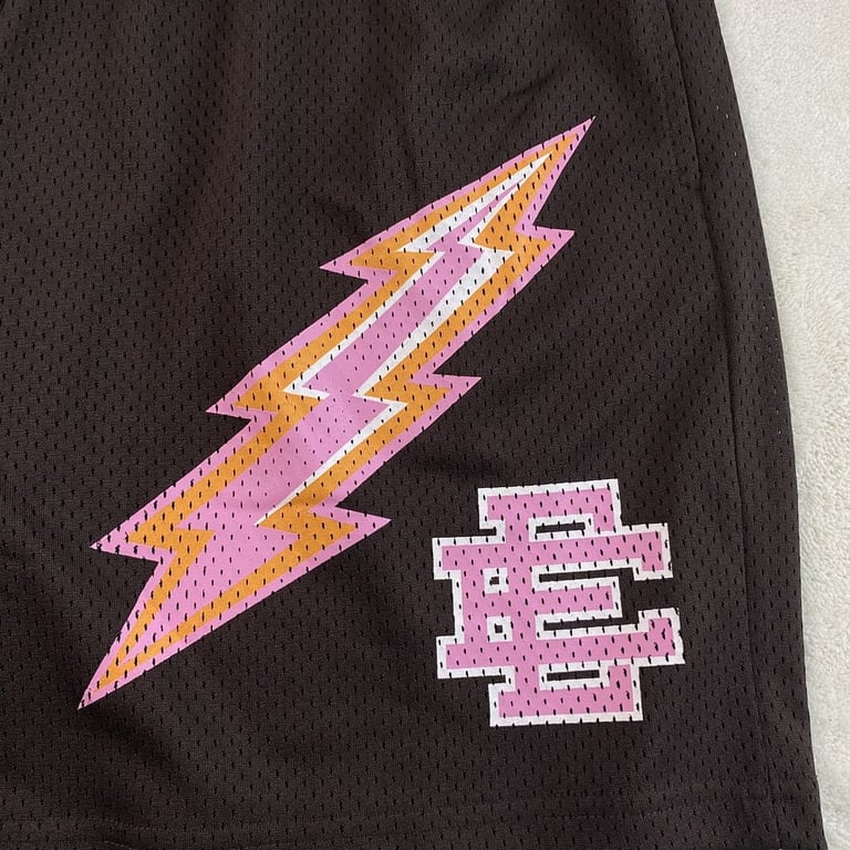 Eric Emanuel EE Short Dark Brown/Pink Bolt - 10