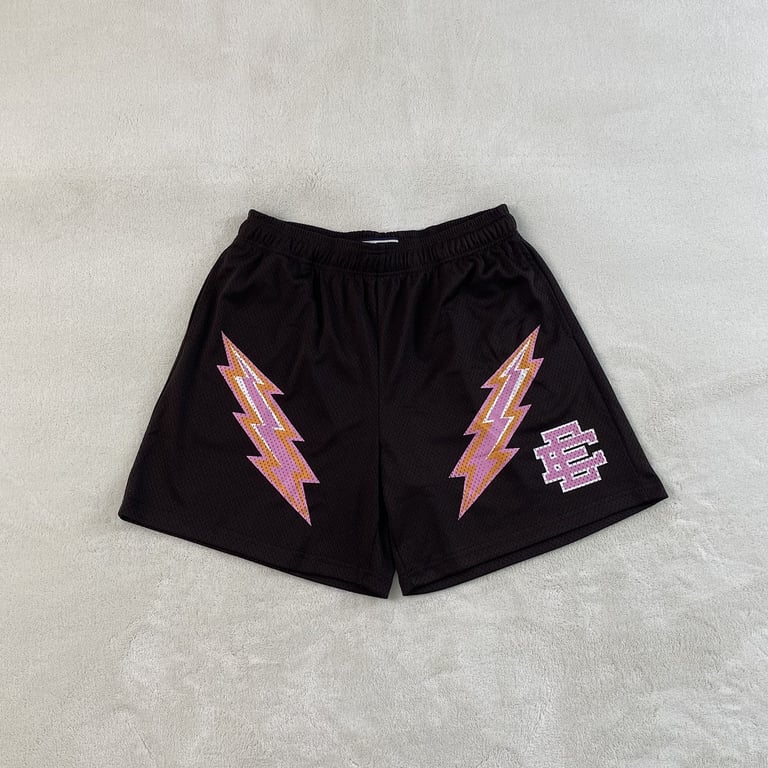 Eric Emanuel EE Short Dark Brown/Pink Bolt - 4