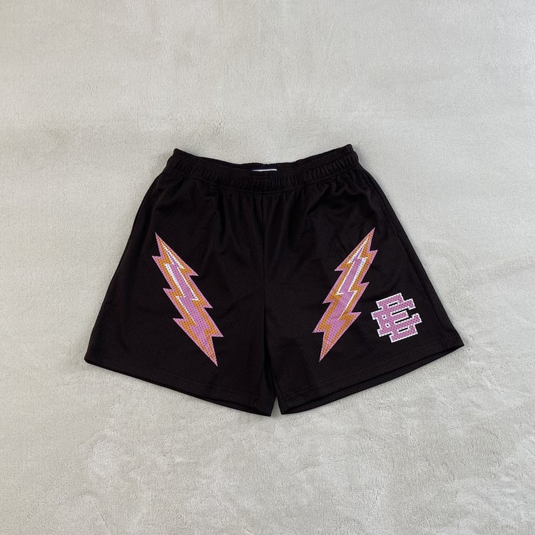 Eric Emanuel EE Short Dark Brown/Pink Bolt - 5