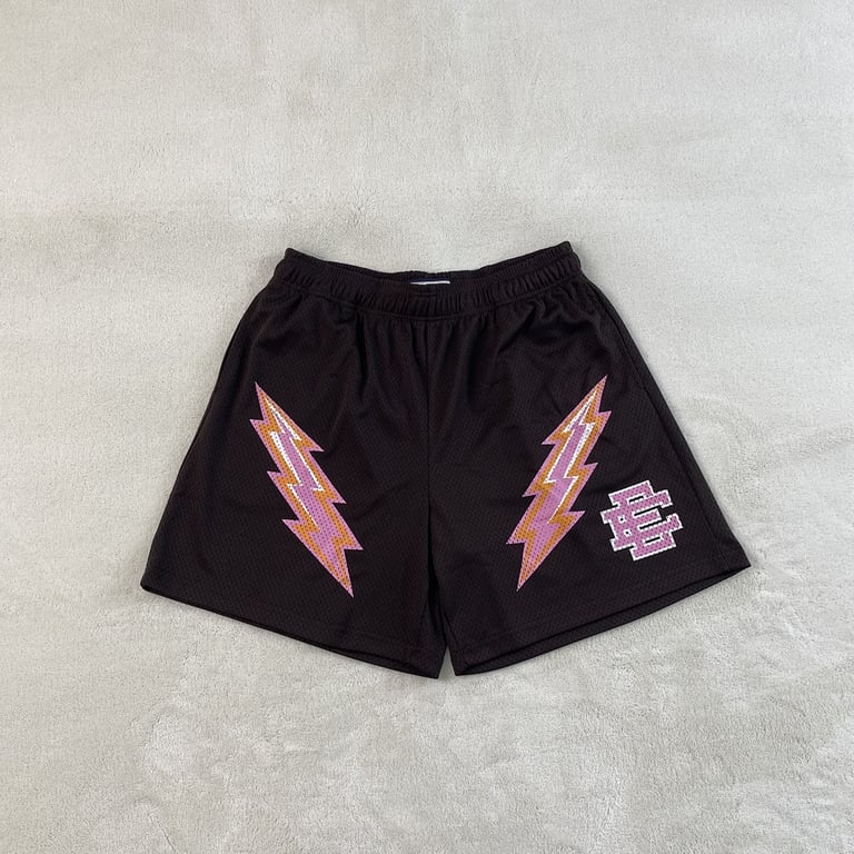 Eric Emanuel EE Short Dark Brown/Pink Bolt - 6