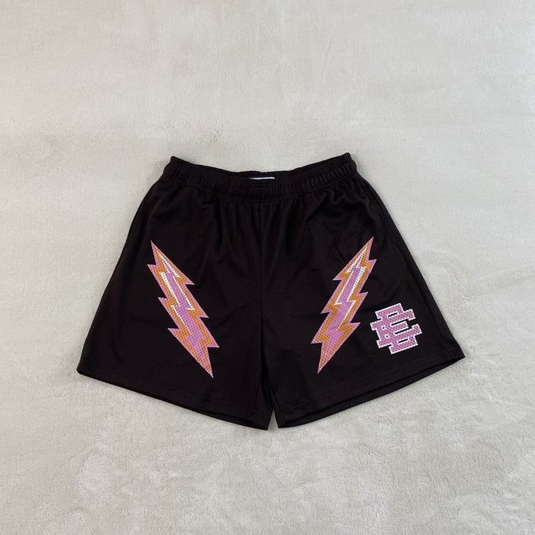 Eric Emanuel EE Short Dark Brown/Pink Bolt - 7