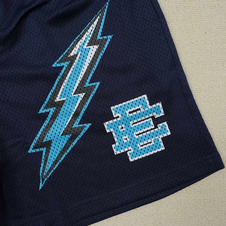 Eric Emanuel EE Basic Lightning Bolt Short Navy/Black/Teal - 5
