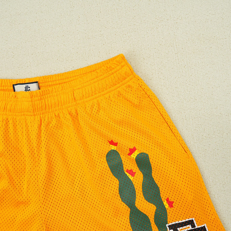 Eric Emanuel Cactus Shorts Yellow - 7