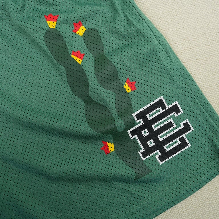 Eric Emanuel Cactus Mesh Shorts Green - 6