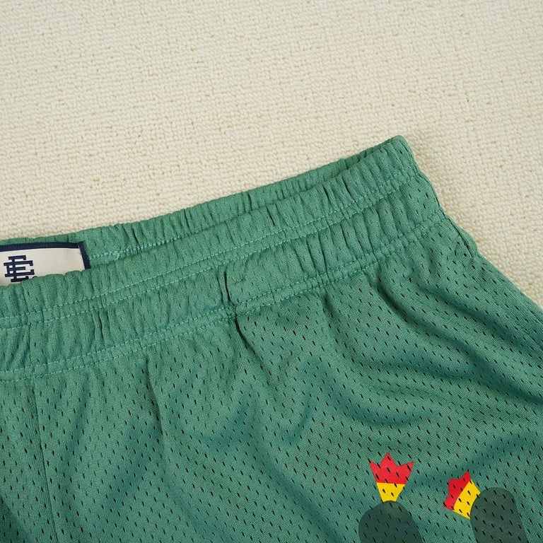 Eric Emanuel Cactus Mesh Shorts Green - 9